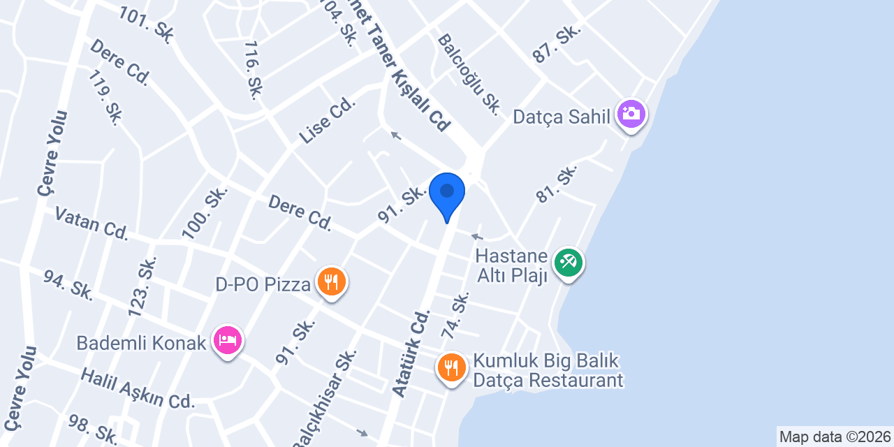 Özel Dent Mare Ağız ve Diş Sağlığı Polikliniği Datça konumu