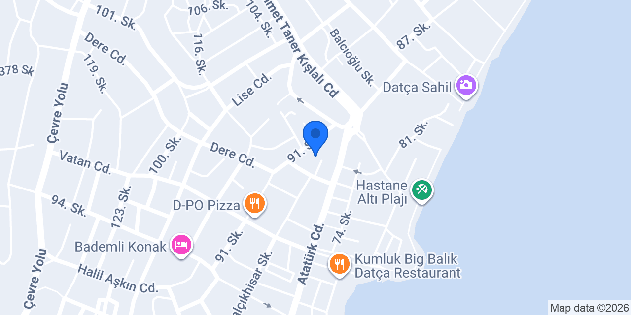 Datça Mengenler Gayrimenkul konumu