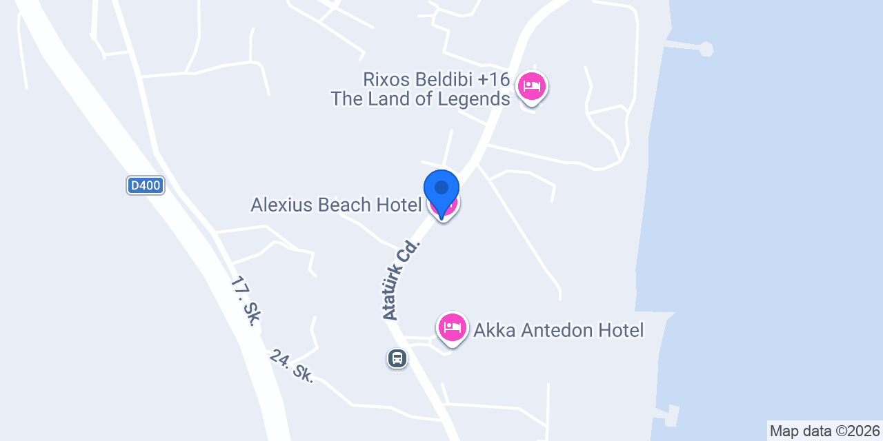 Alexius Beach Hotel konumu