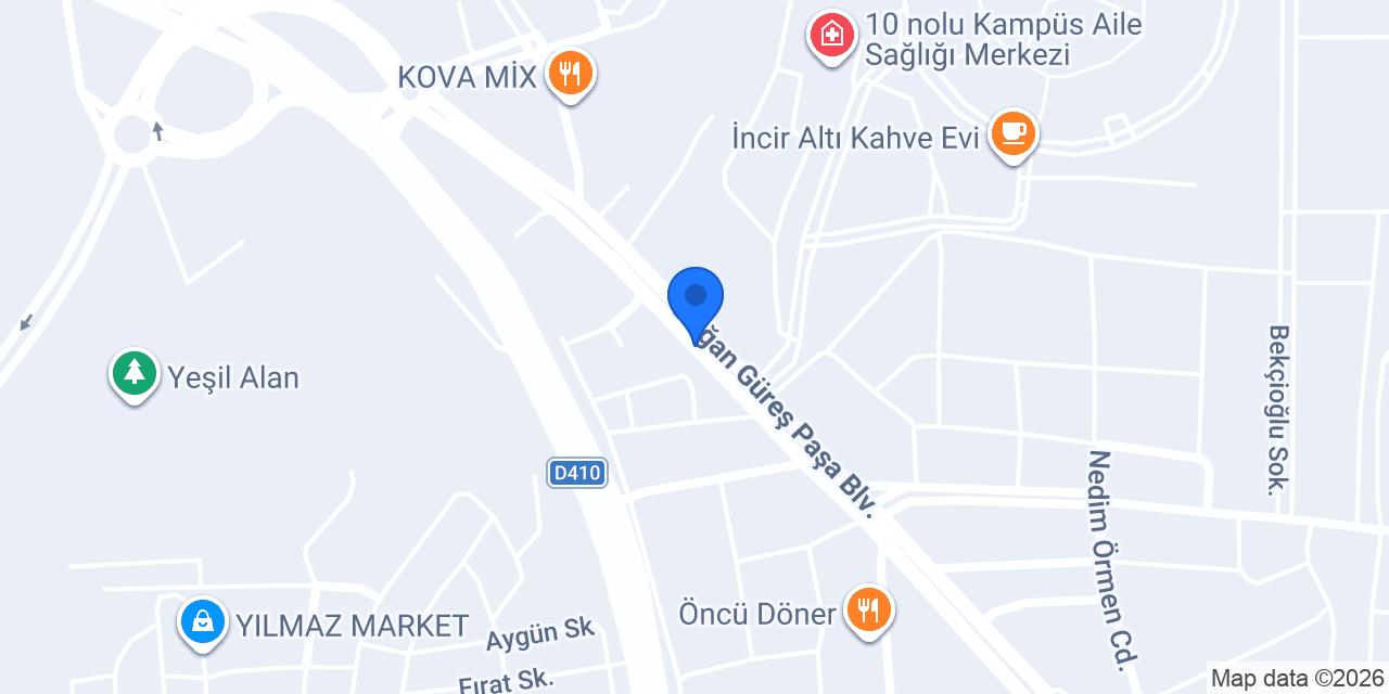 Kilis Üniversite Taksi konumu