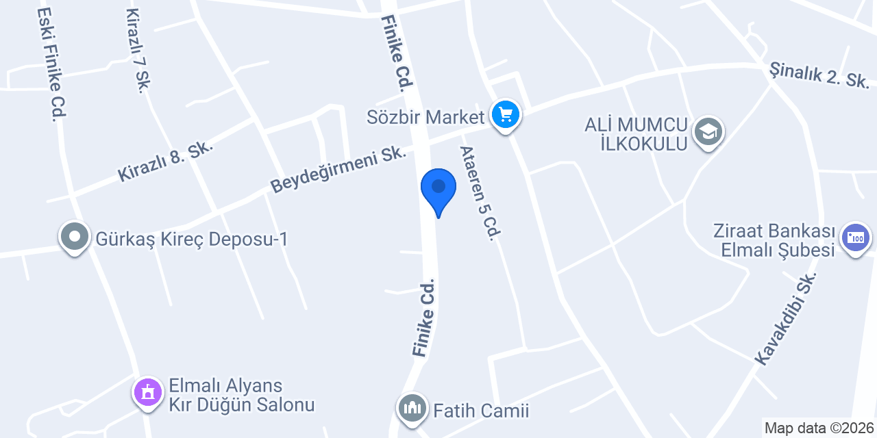 İnci Market konumu