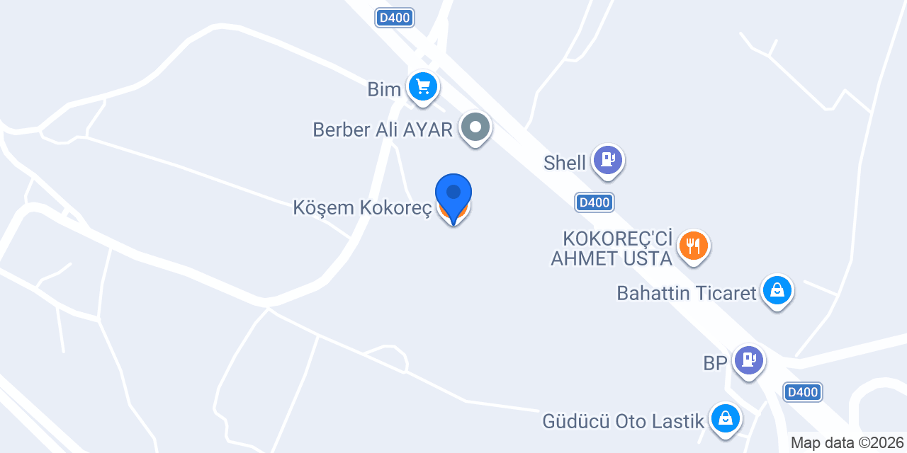 Köşem Kokoreç konumu