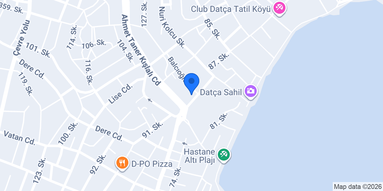 PERLA DATÇA AĞIZ VE DİŞ SAĞLIĞI POLİKLİNİĞİ konumu