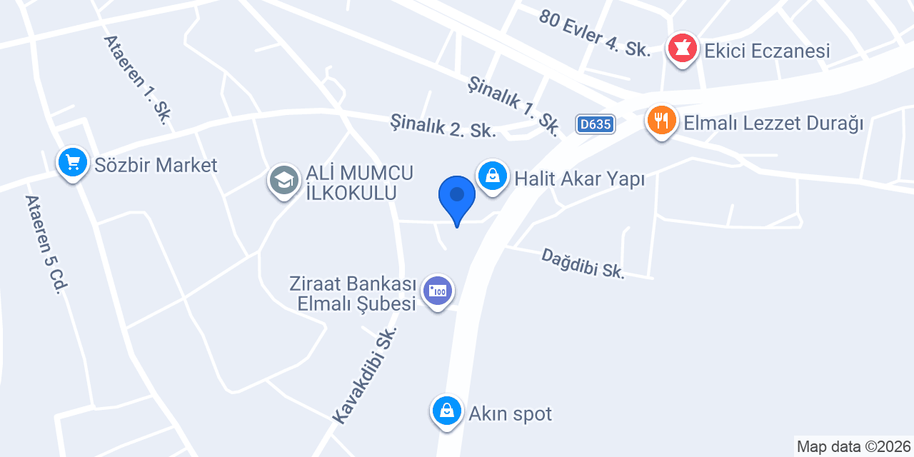 ELMALI MANTAR konumu