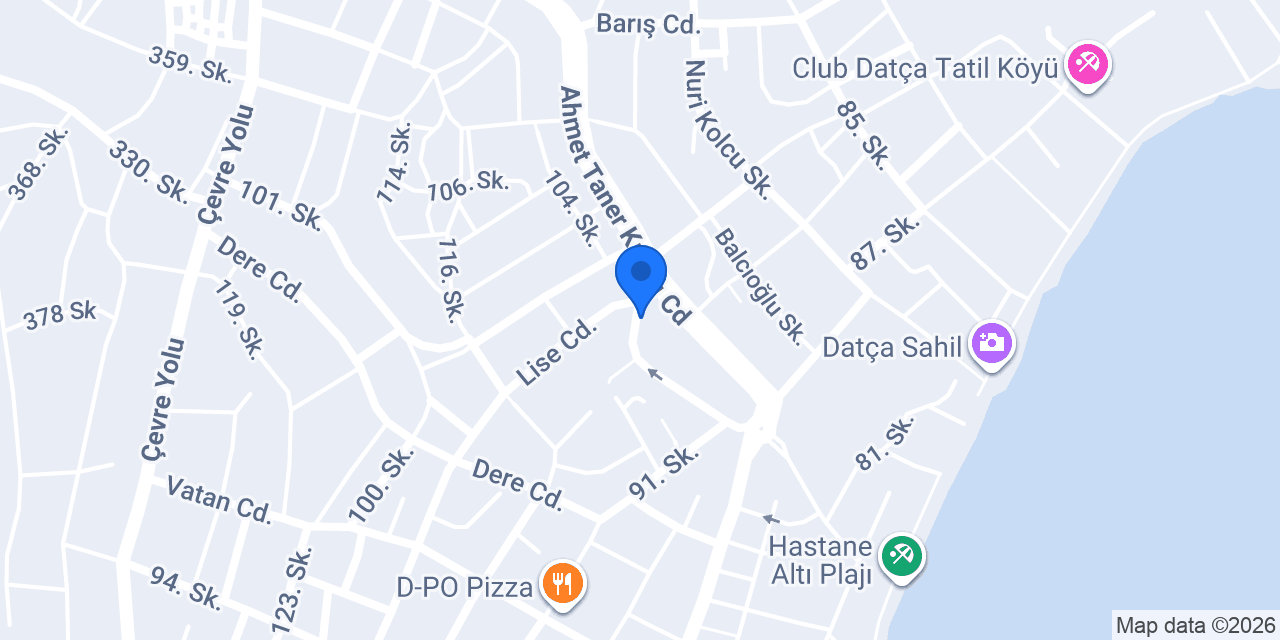 Akademi Datça konumu