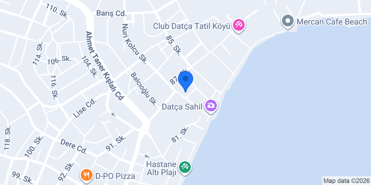 Datça Sarı Evleri konumu