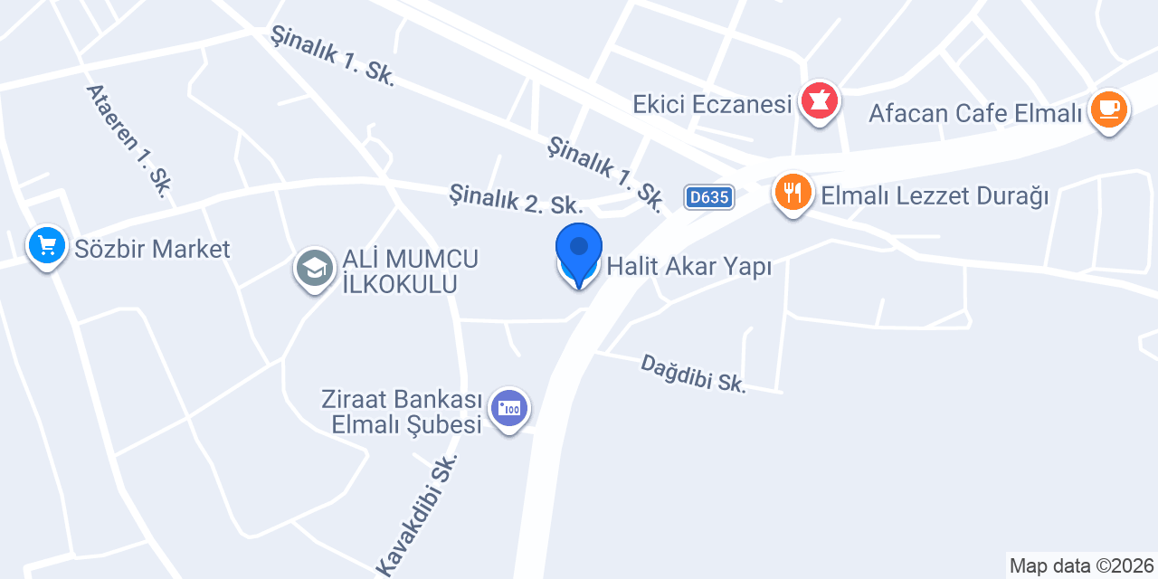 Halit Akar Yapı konumu