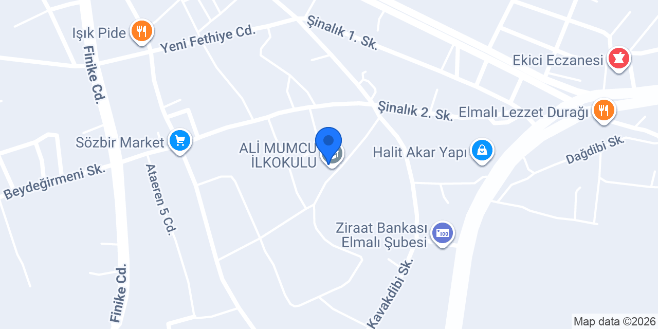 ALİ MUMCU İLKOKULU konumu