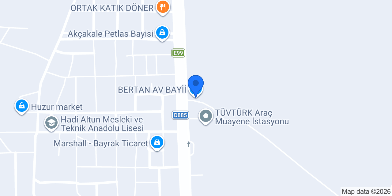 BERTAN AV BAYİİ konumu