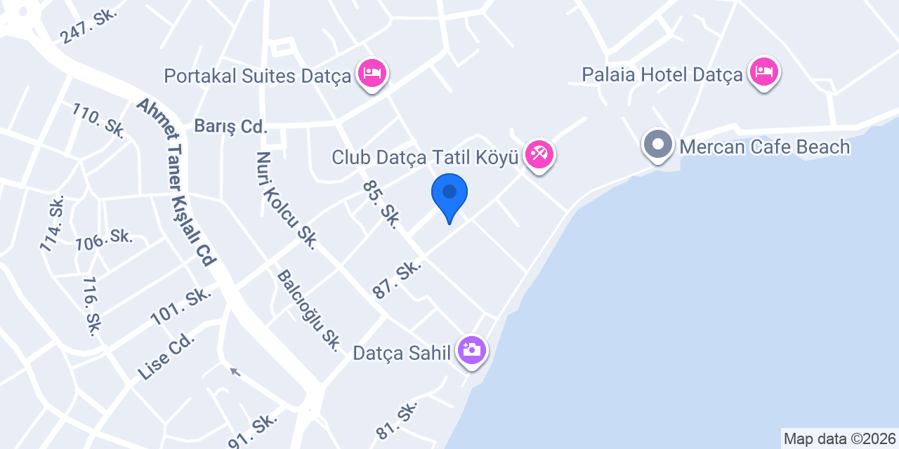 Tahir Ağa Hotel Datça konumu