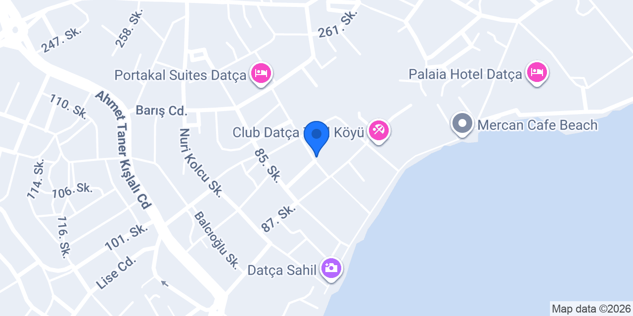 Venüs Otel Datça konumu