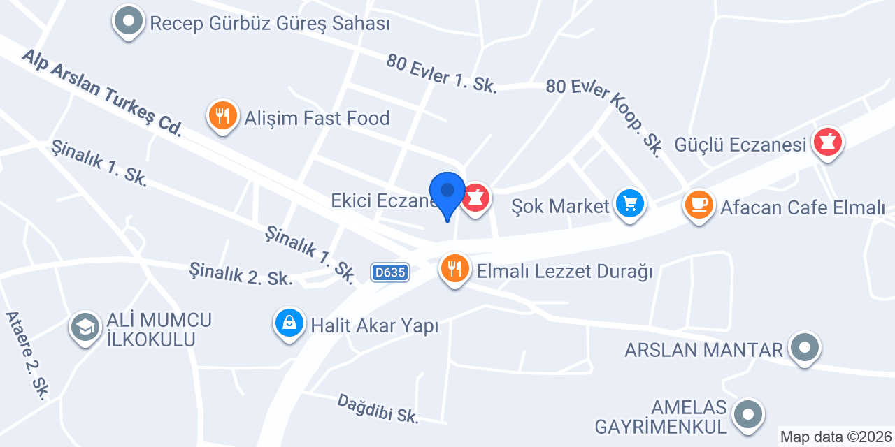 Temiz Eczanesi konumu