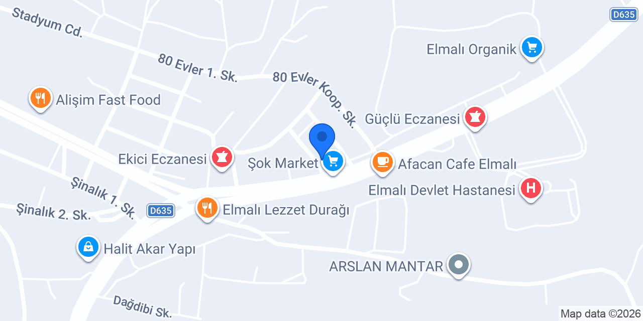 Saraçoğlu Traktör Galerisi konumu