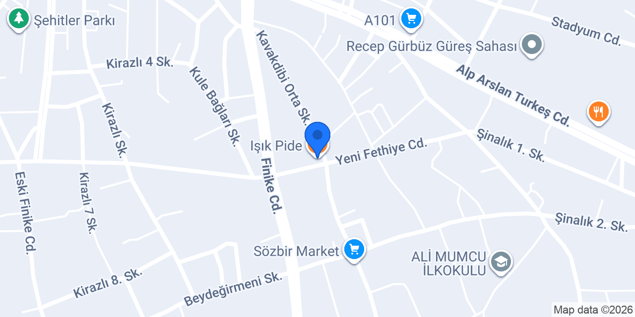 Işık Pide konumu