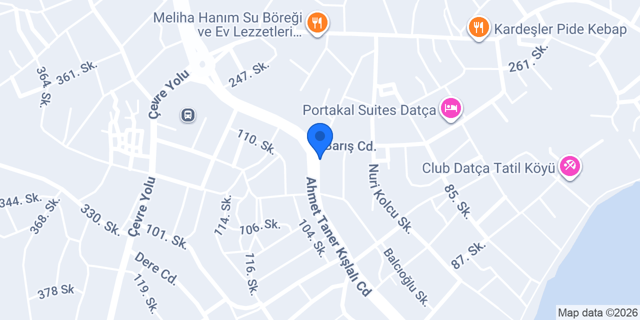 Datça Diş Hekimi Şerif Kabukara konumu