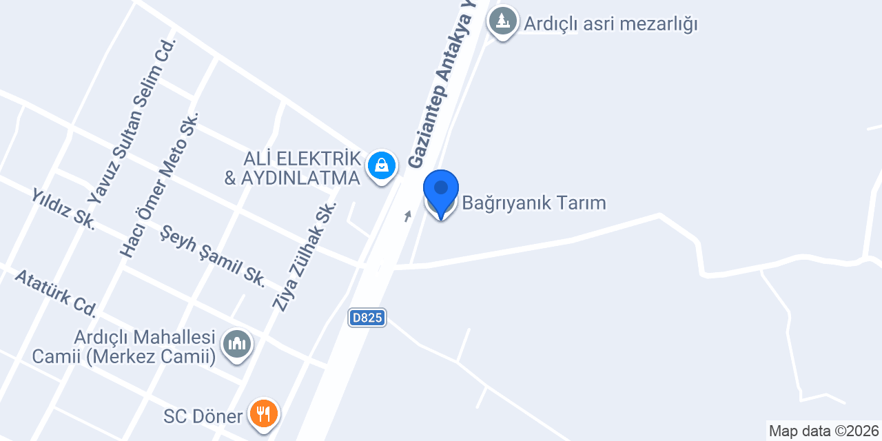 Bağrıyanık Tarım konumu
