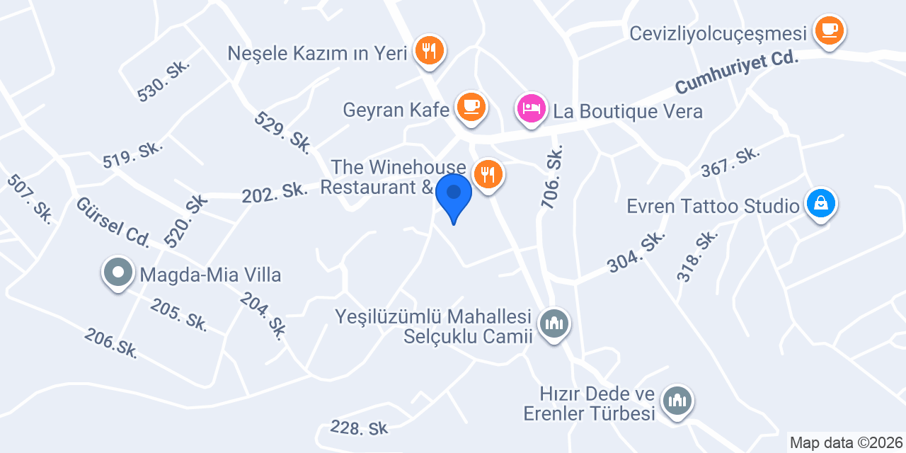 Üzümlü Evleri konumu