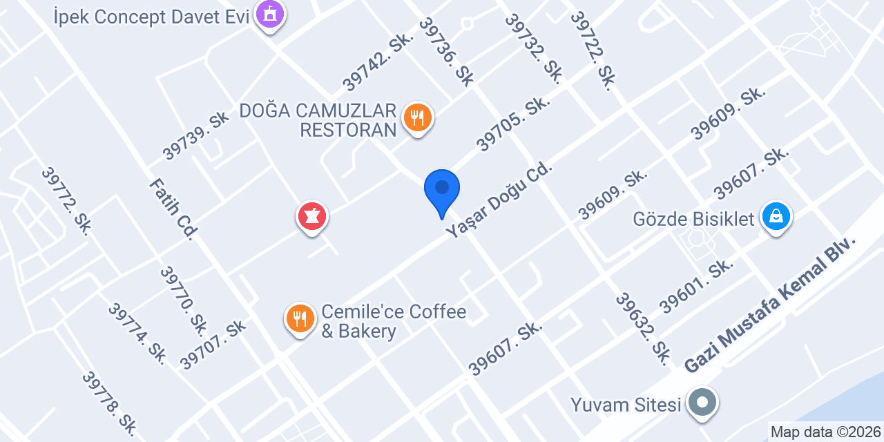 Mezitli Belediyesi Soli Balık Pazarı konumu