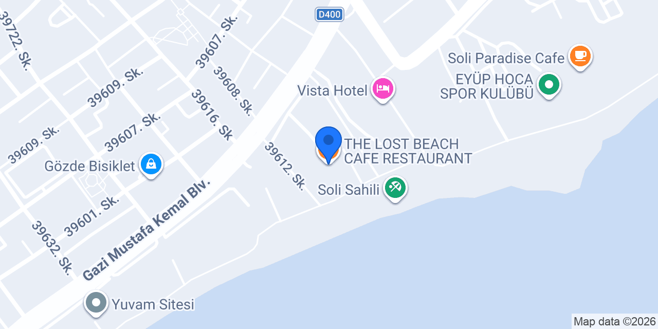 THE LOST BEACH CAFE RESTAURANT konumu