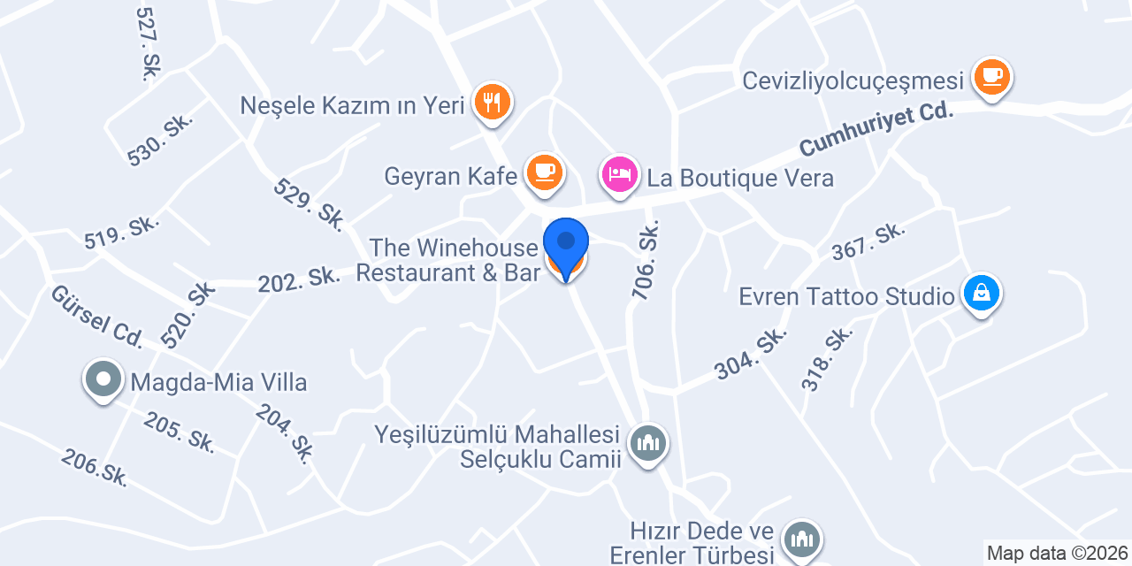 The Winehouse Restaurant & Bar konumu