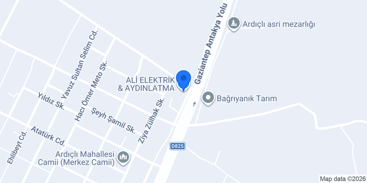 ALİ ELEKTRİK & AYDINLATMA konumu