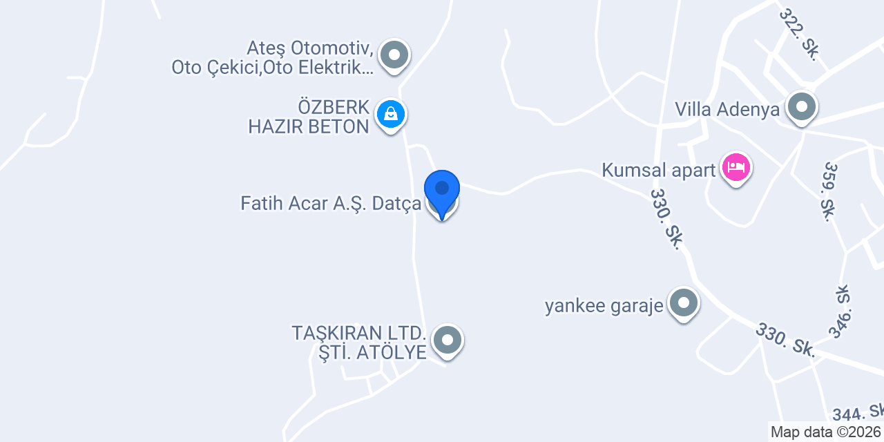 Fatih Acar A.Ş. Datça konumu