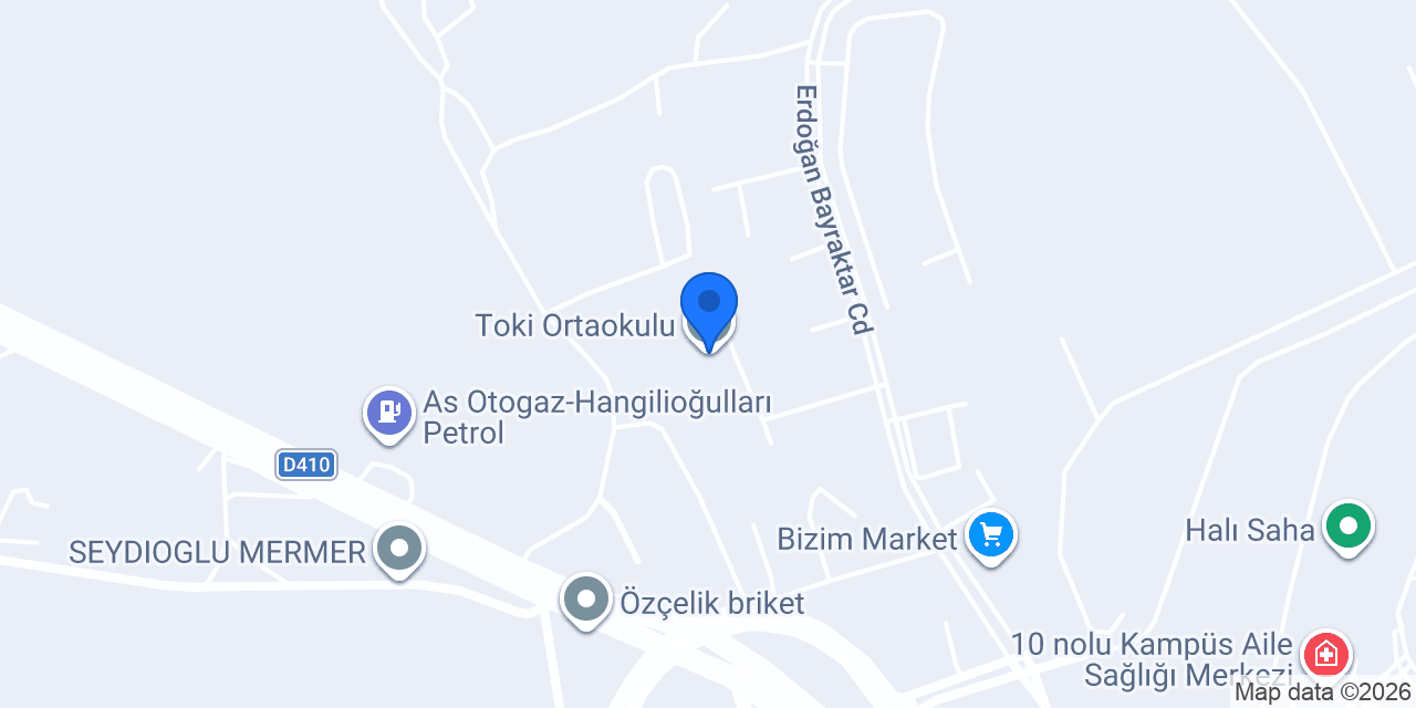 Toki Ortaokulu konumu