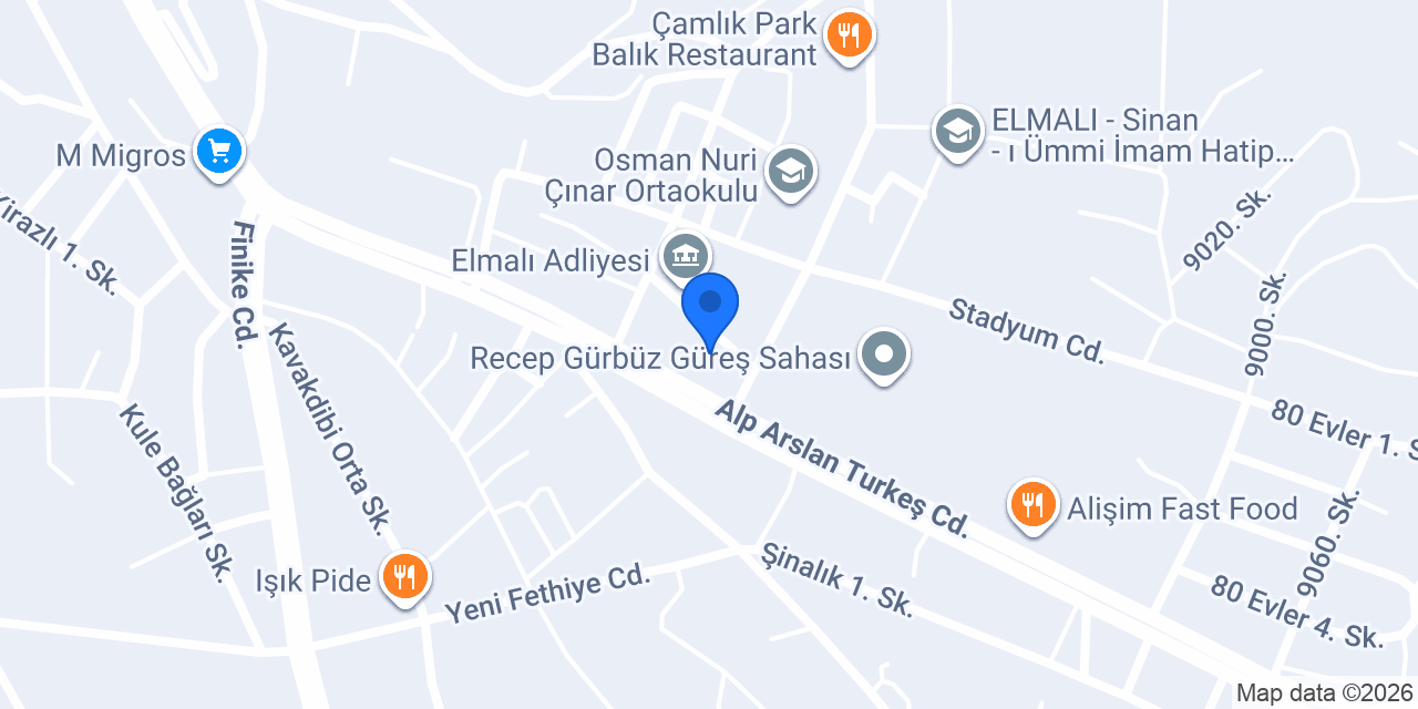 Osman Nuri Çınar İlköğretim Okulu konumu