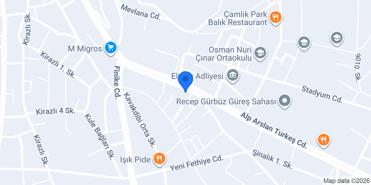 İtimat Oto Galeri konumu