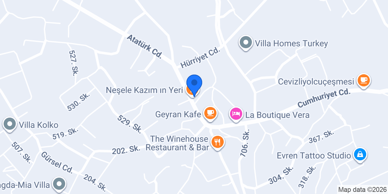 Neşele Kazım ın Yeri konumu