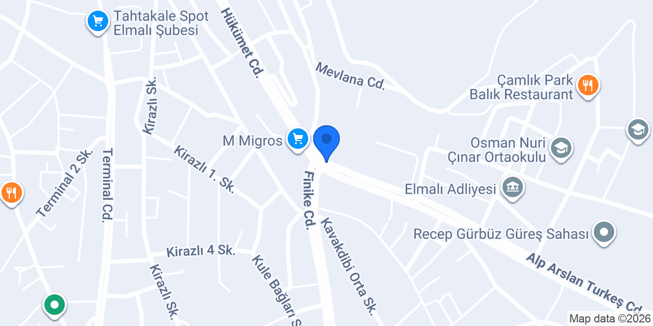 Kayra Oto Elektrik konumu