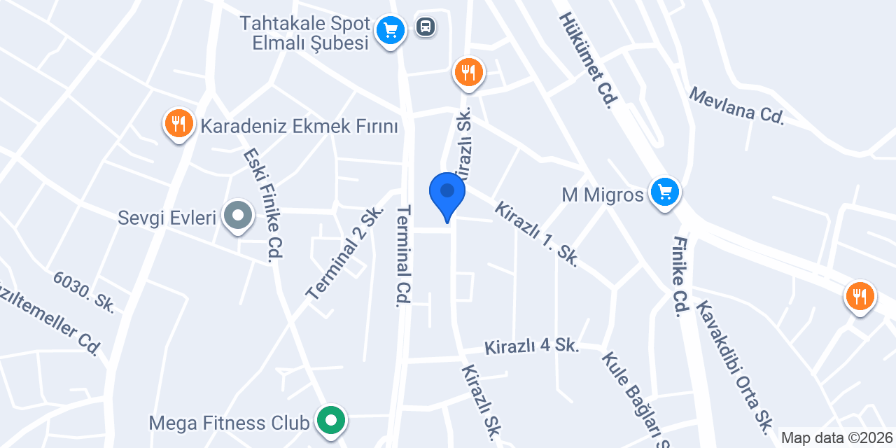 Elmalı Yıldız elektrik konumu