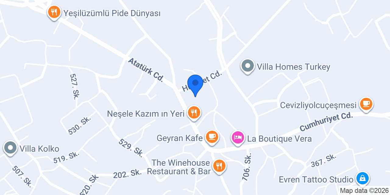 Üzümlü İlkokulu konumu