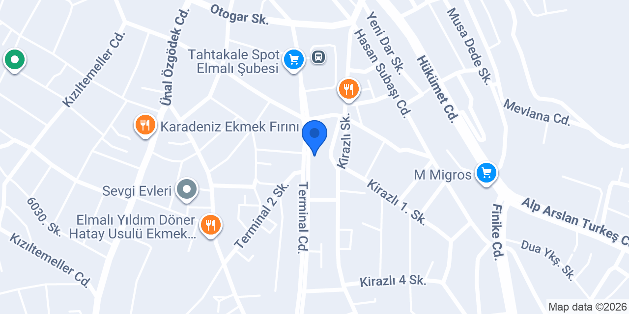 YÖRÜKOĞLU EMLAK (ELMALI) konumu