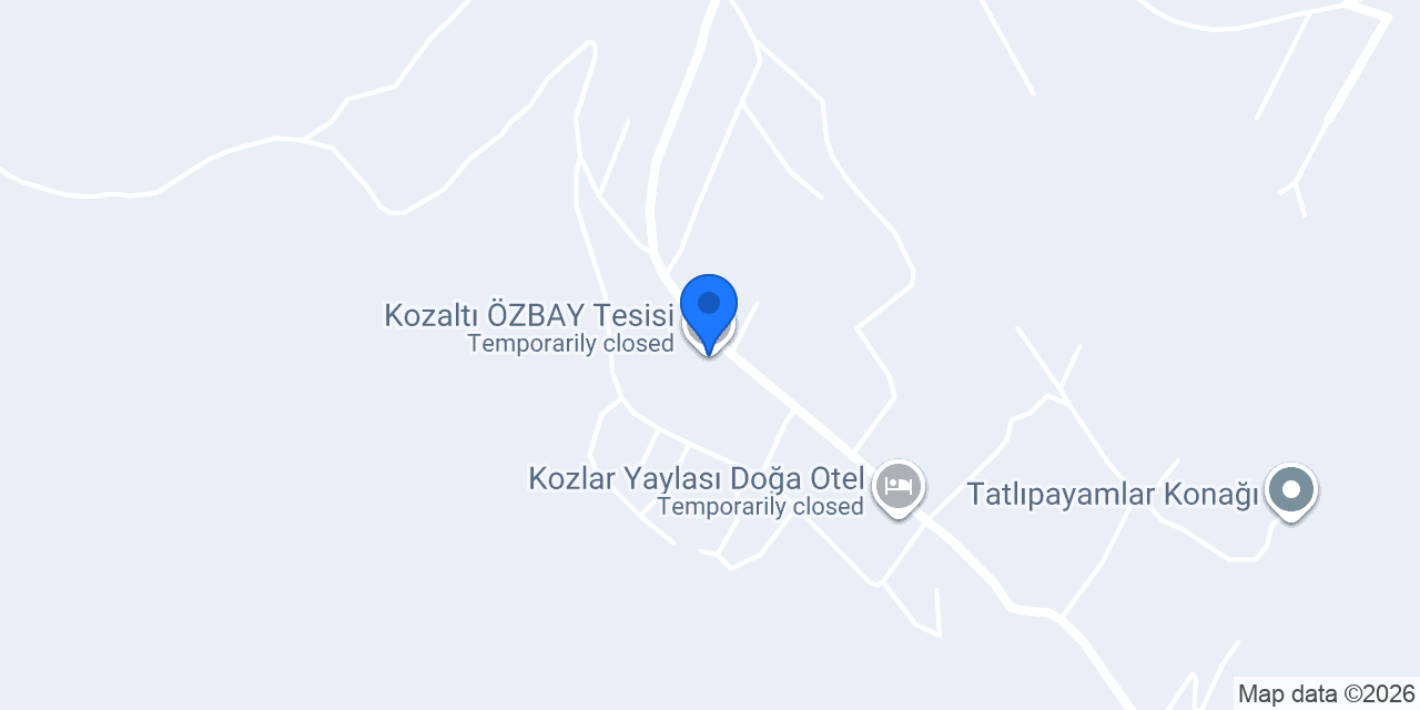 Kozaltı ÖZBAY Tesisi konumu