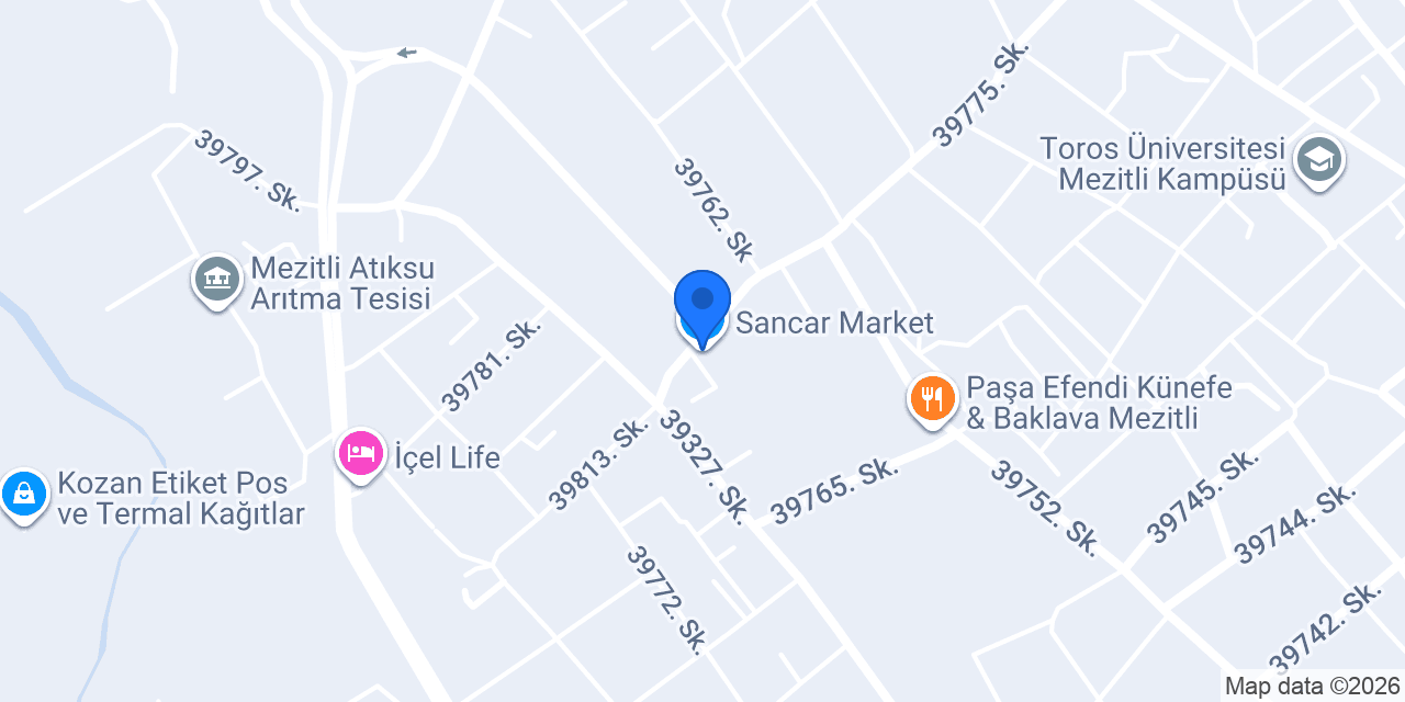 Sancar Market konumu