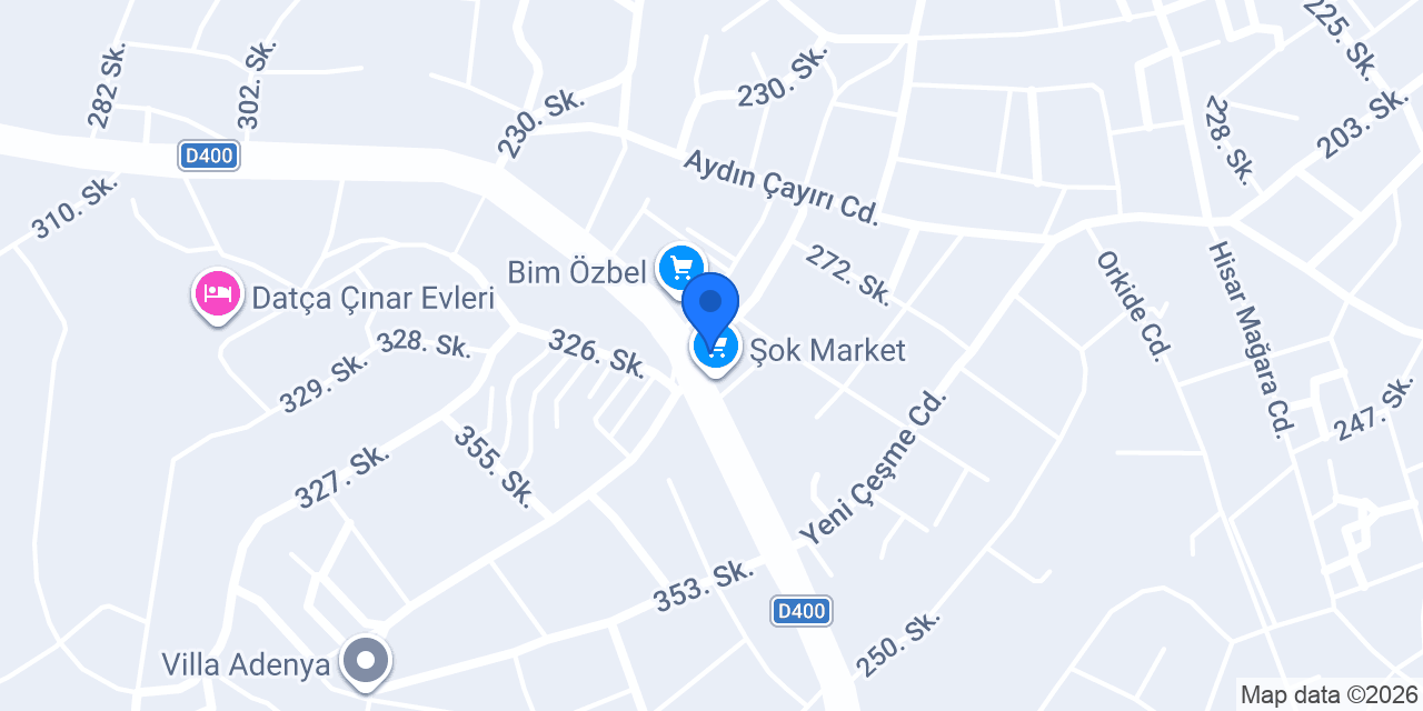 İpragaz Datça bayii Yasu gıda konumu