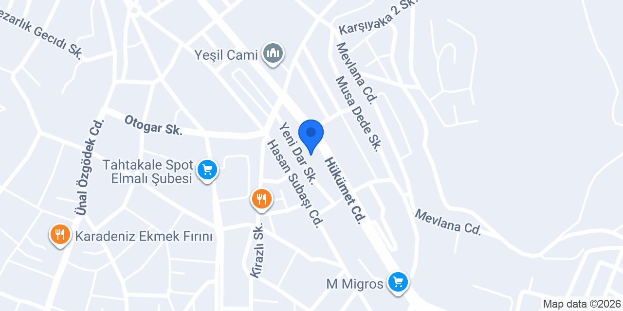 Hakan Et Market konumu