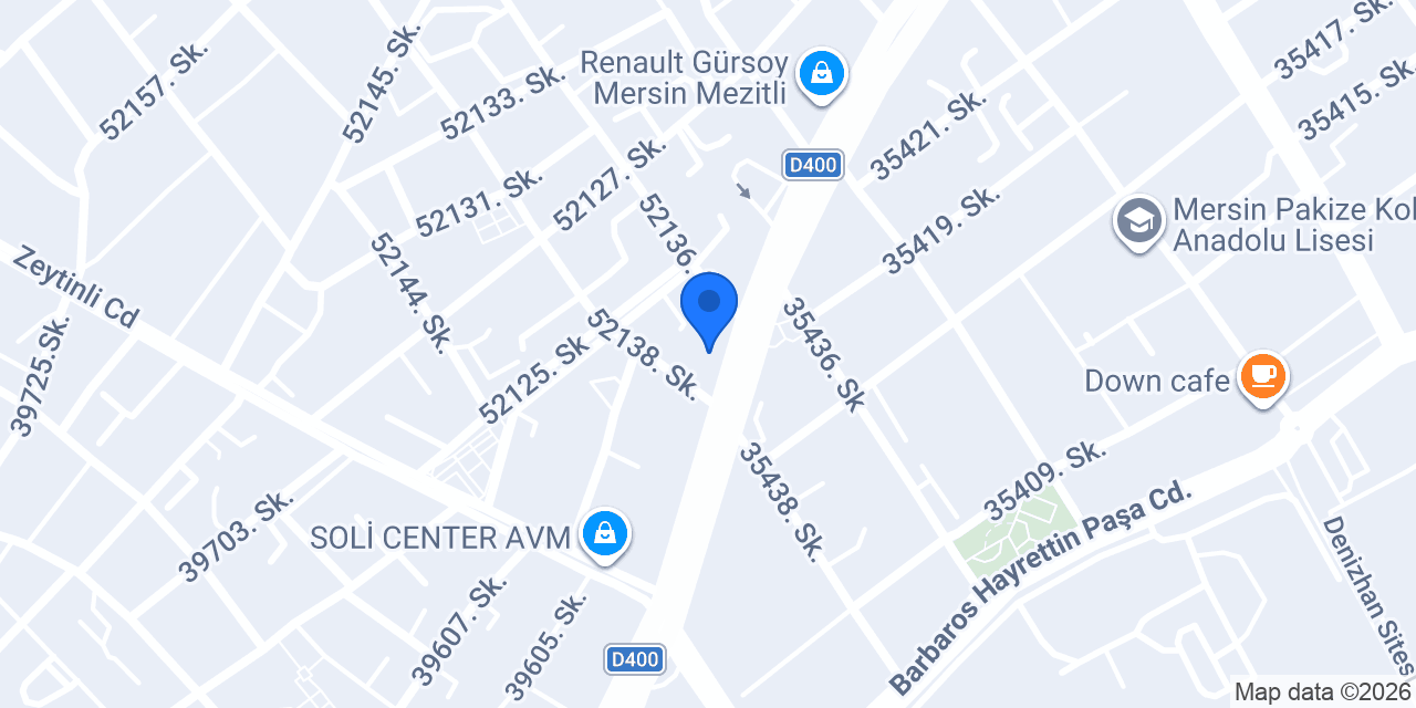 Dr. Batıhan Özlü Diş Kliniği konumu