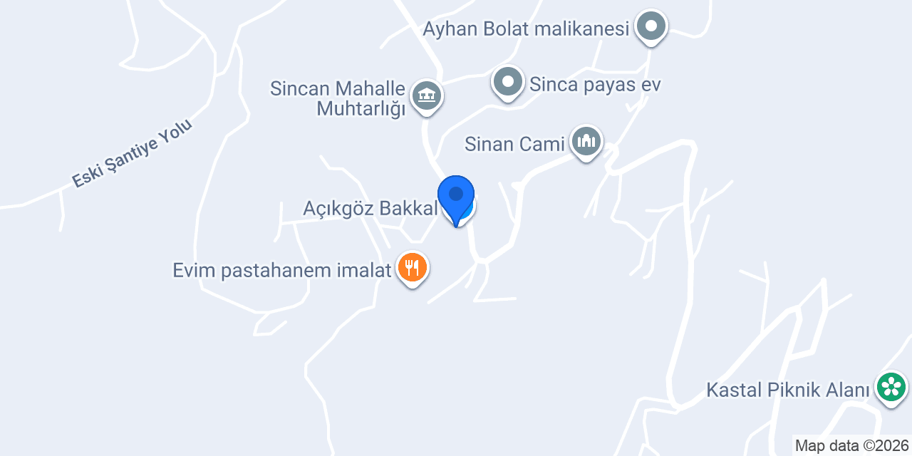 Açıkgöz Bakkal konumu
