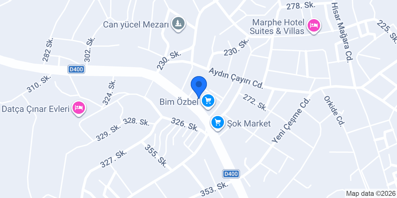 Ersöz Yapı Ticaret - VİTRA & ARTEMA - JOTUN - DATÇA konumu