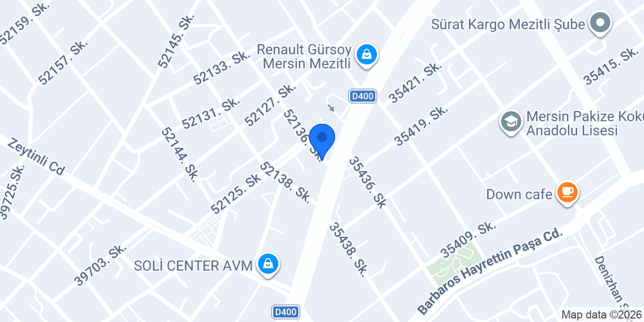 Ömür Mobilya ev aksesuarları konumu
