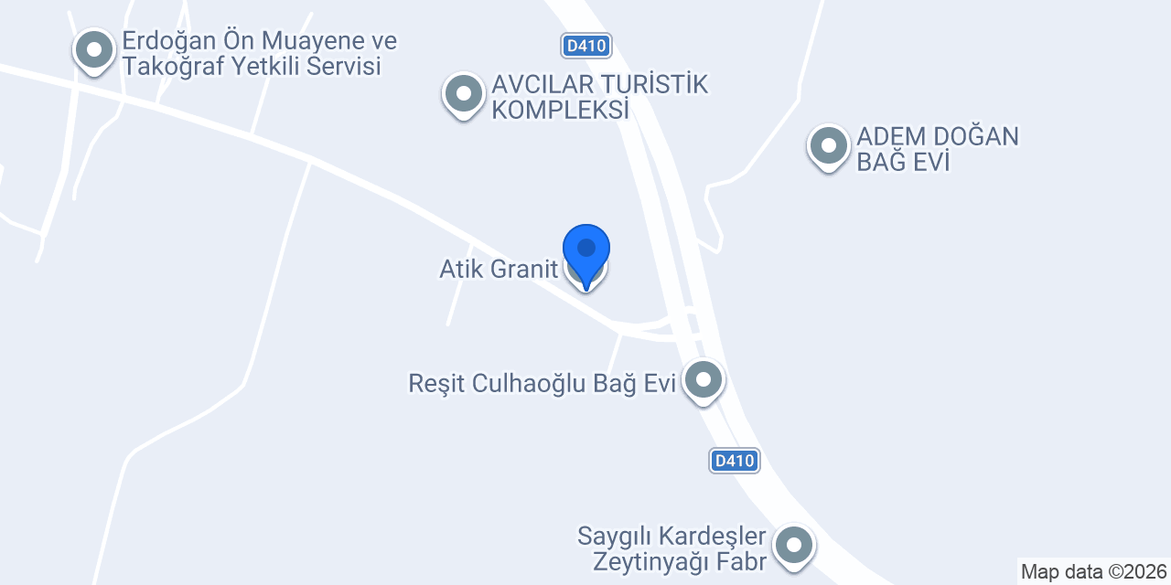 Atik Granit konumu