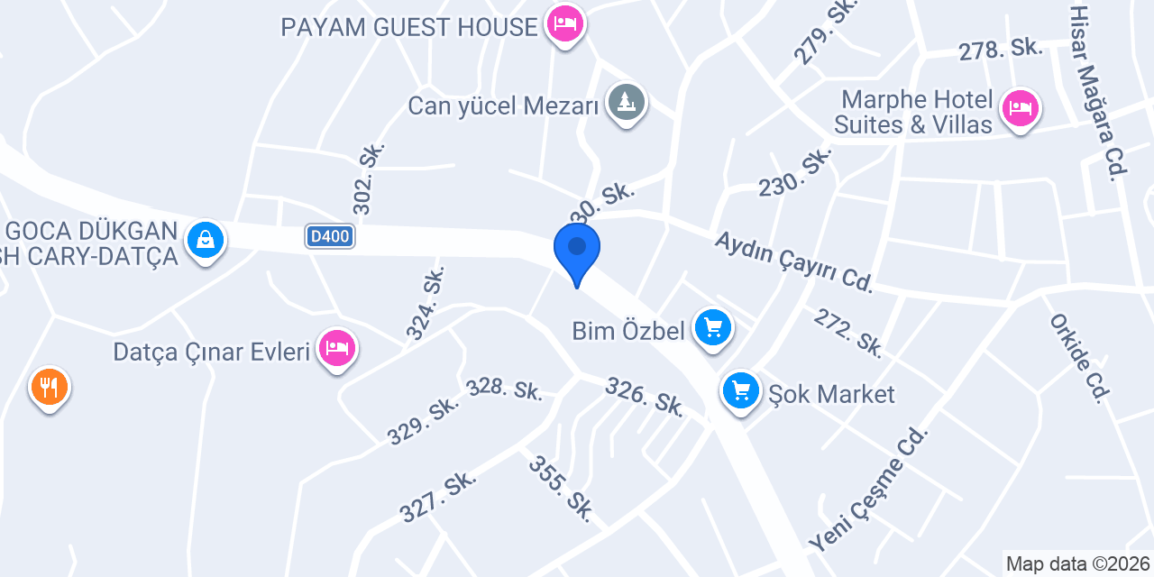 Özen İnşaat Datça konumu