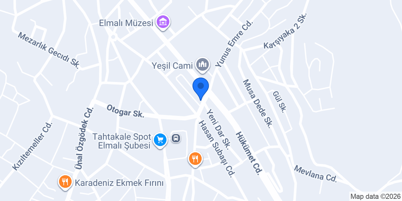 Elmalı Özekinci Çiçekçilik konumu