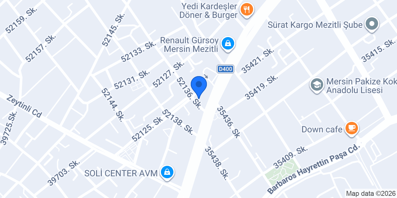 MERSİN SERBEST MUHASEBECİ MALİ MÜŞAVİR PINAR TÜMER konumu