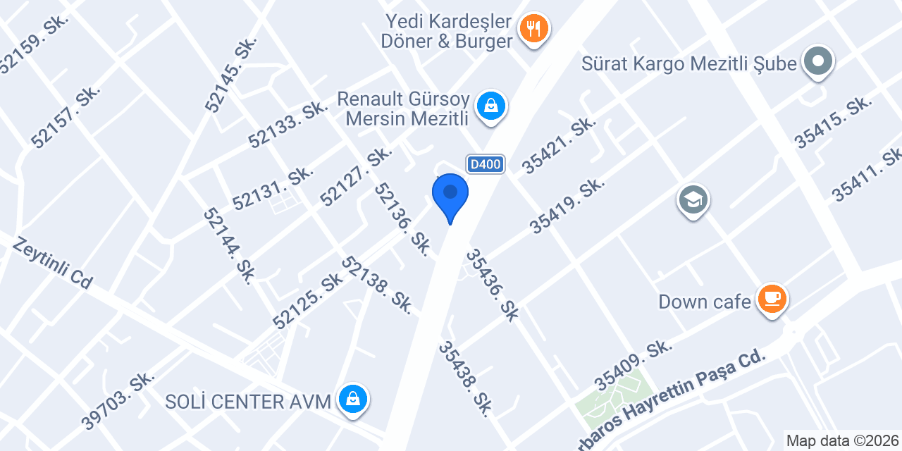 Perifit Studio Mezitli konumu