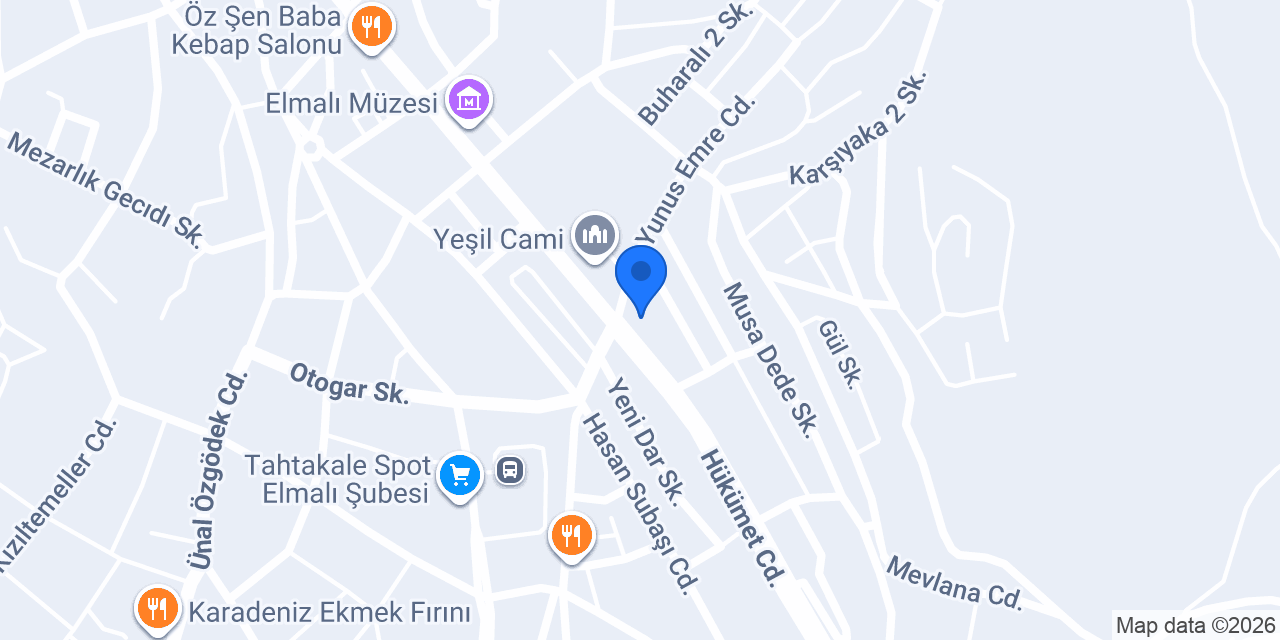 Demiröz Eczanesi konumu