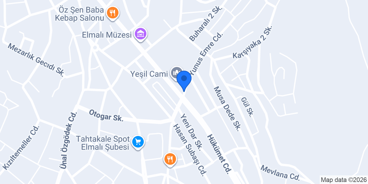 Elmalı Taksi konumu