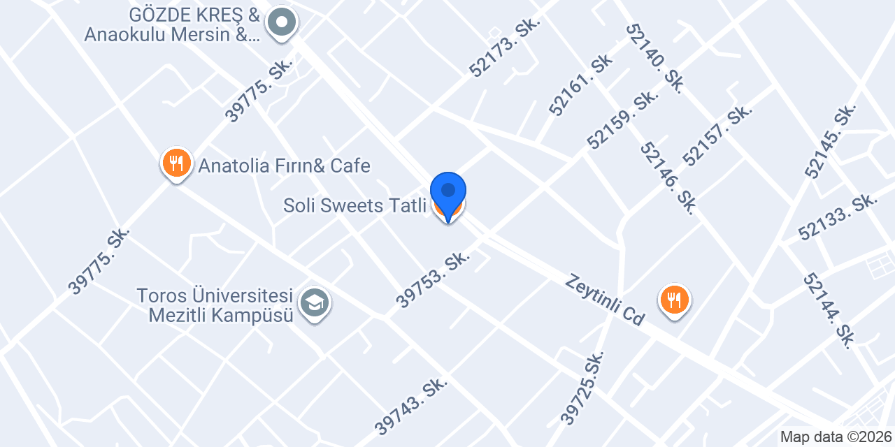 Soli Sweets Tatli konumu